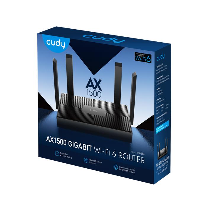 Cudy AX1500 Mesh Wi-Fi 6 Router, WR1500 1.0