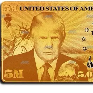 Viral Donald Trump gold Visa card the Ultimate Rectangle Sticker for Anywhere & Anything Minimal Tech Style | Waterproof | Perfect Fit for Laptops & Accessories