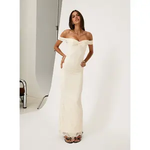 Anabeila Strapless Maxi Dress Lemon