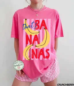 That’s Bananas Shirt, Summer Fruit Tshirt, Food Pun Shirt, Retro Graphic Tee, Banana Graphic Tee, Trendy Summer Shirt, Comfort Colors®