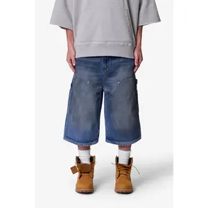 mnml Ultra Baggy Carpenter Shorts - Washed Blue