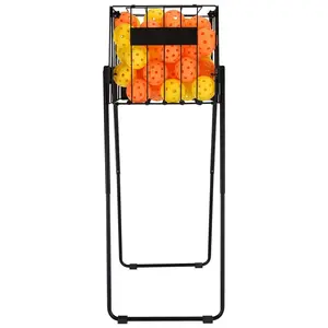 Portable Pickleball & Tennis Ball Collector - Pickleball Retriever Basket Carrier Gatherer Picker Hopper Container for Picking and Storage Training Tool for Ball