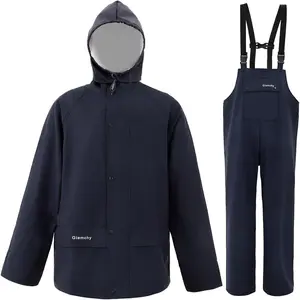 Rain suit for men women waterproof heavy duty rain gear outdoor work fishing jacket trouser breathable raincoats