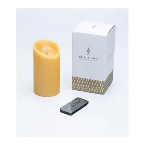 Luminara 6" Unscented Wax Flameless Candle & Remote Control