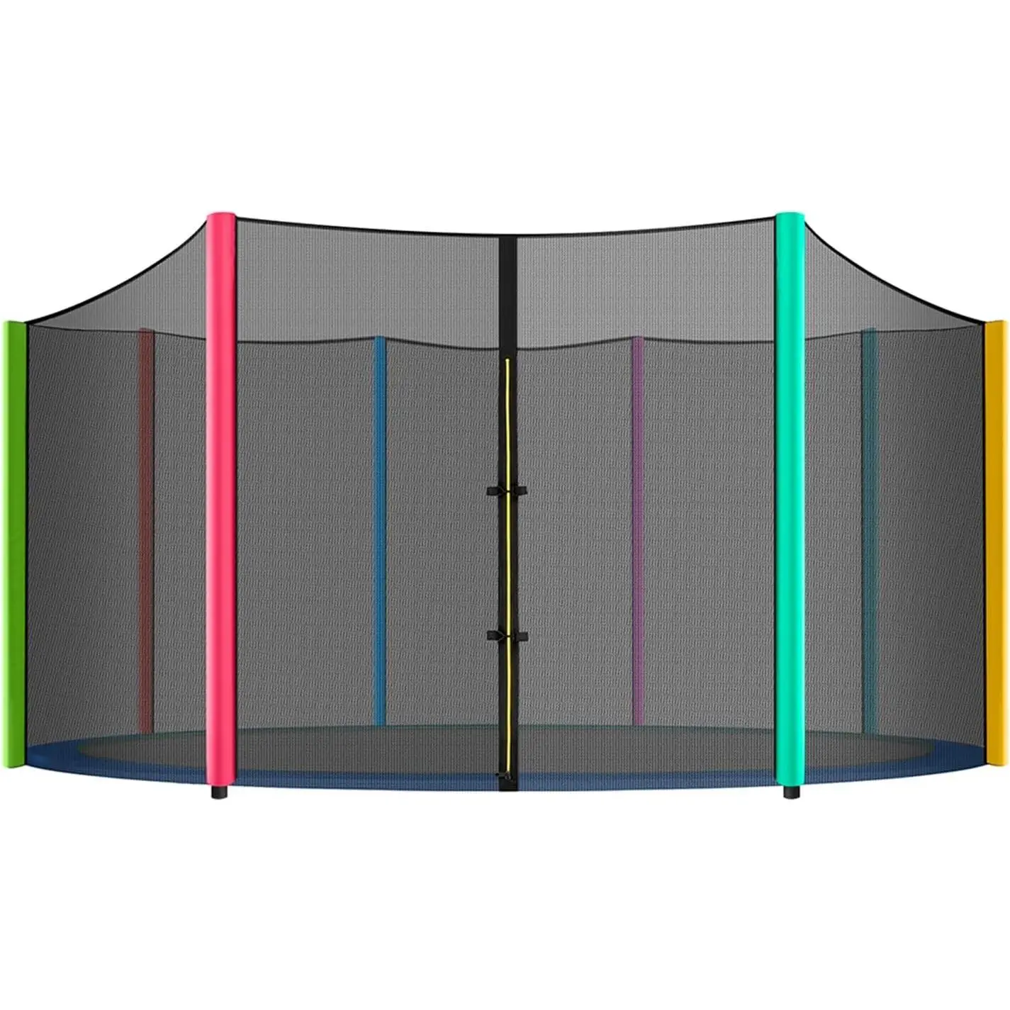 Premium Round Trampoline Replacement Net, 10-16ft Breathable Mesh, UV-Resistant, Weather-Resistant, Durable (Poles Not Included)