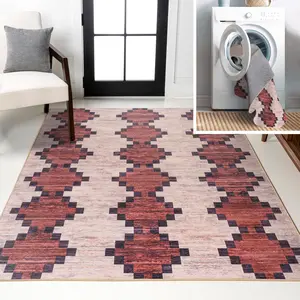 JONATHAN Y Timantii Modern Trellis Kilim Machine-Washable Indoor Area Rug; for Living Room, Kitchen, Bedroom, Dining Room, Office
