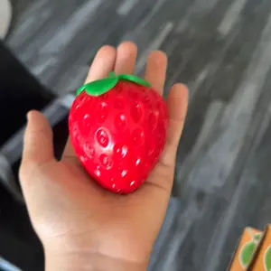 Strawberry Shaped Stress Relief Toy - Soft & Squeezable for Kids & Adults - Perfect for Anxiety Relief & Fun Play