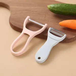 2 in 1 Vegetable Peeler, 1 Count Multifunctional Stainless Steel Vegetable Grater, Fruit Peeler, Kitchen Utensils & Gadgets