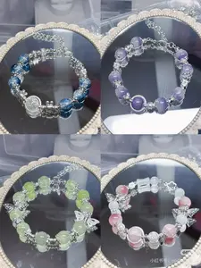 Pretty Bracelet for DIY Fans,Handmade DIY beads，Hot-selling Bestsellers: Sweet-Style Bracelets on Ins