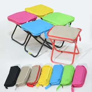 2-in-1 Foldable Stool Bag, Portable Mini Chair with Crossbody Strap, Pocket Size Collapsible Seat for Outdoor Travel, Camping, Fishing, Easy Carry Anywhere