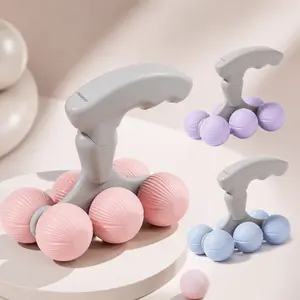 6-Wheel Handheld Massager | Silent Deep Tissue Massage for Legs Arms Back | Portable Muscle Relaxer