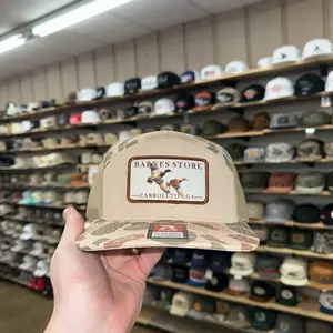 Flying Ducks 7 Panel Hat - Harvest Duck Camo