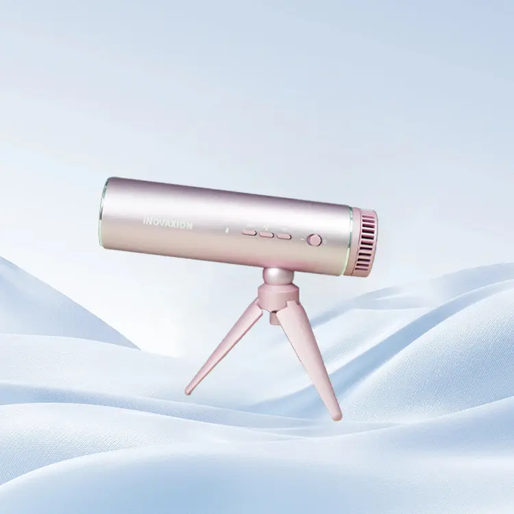 INOVAXION 1200W Multifunctional Hair Dryer - Hands-Free Drying, Foldable Simple Design, Aluminum Alloy Stand-Up, 3-Temperature Settings, Countertop Tabletop Use for Home Hair Care (Home Supplies), Powerful Dryer