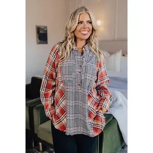 Fall Sunset Flannel Tunic Curves