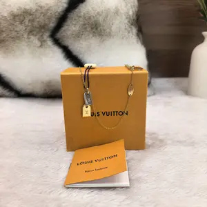 Pre-owned Louis Vuitton Nanogram Bi Color Double Tag Necklace 866