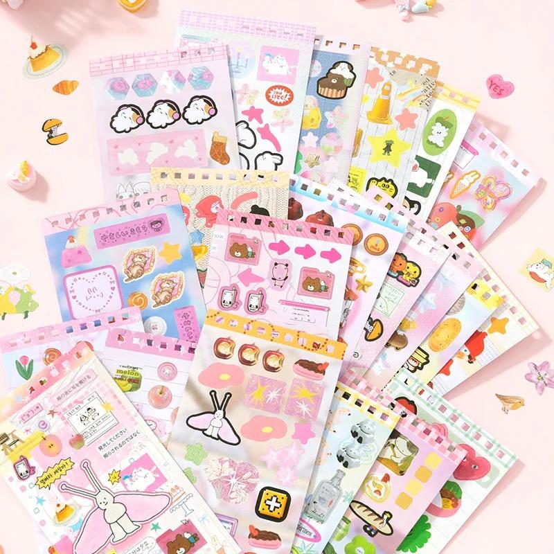 20 Sheets Cute Cartoon Sticker Book – INS Style Cute Stickers for Journaling,Junk Journal, Scrapbooking,DIY Crafts,planner sticker set,TikTokShopJumpstartSale
