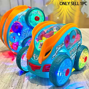 Car Design Electric Toy, Toddler Bumper Car, 1 Box Rechargeable Car Toy with Light & Music, Creative Birthday Gift for Boys & Girls