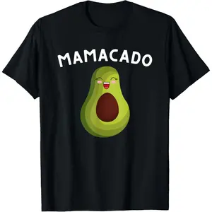 Funny Graphic Tee,Funny Graphic Tee,Mamacado Mom Pregnancy Announcement - Avocado & Guacamole T-Shirt