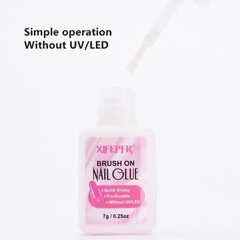 Super Strong Gel Nail Glue, False Nails Glue - Clear Acrylic Liquid Nail Glue, Nail Adhesive, Cyanoacrylate Nail Glue, Nail Builder Glue for Press-On Nails, Nail Stickers, Non-Scratch, Easy to Use, Sticks Firmly, Durable, Cures Well, Strong Adhesion