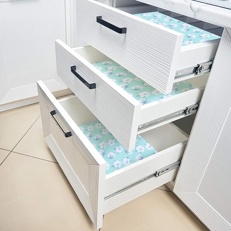 15 Sheets Drawer Liners for Dresser, Linen Scented Drawer Liners, Drawer Paper Liner 14.3x19.5 Inch, for Fragrant Drawer Liners for Home Shelf Closet