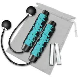 Weighted Cordless Jump Rope – Ropeless Skipping Rope for Indoor Fitness, Boxing, HIIT & Home Workout in Small Spaces