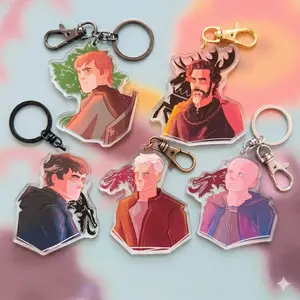 AKOTSK Waterproof Vinyl Acrylic Keychains
