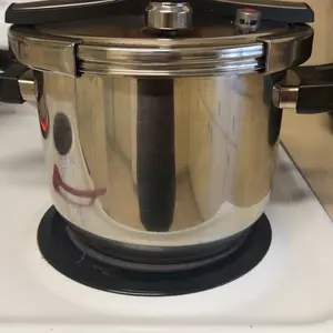 Stainless Steel, 1 Count Large Capacity Multi-purpose Cooking Pot with Automatic Alarm Function, Durable High Pressure Cooker for Home Kitchen