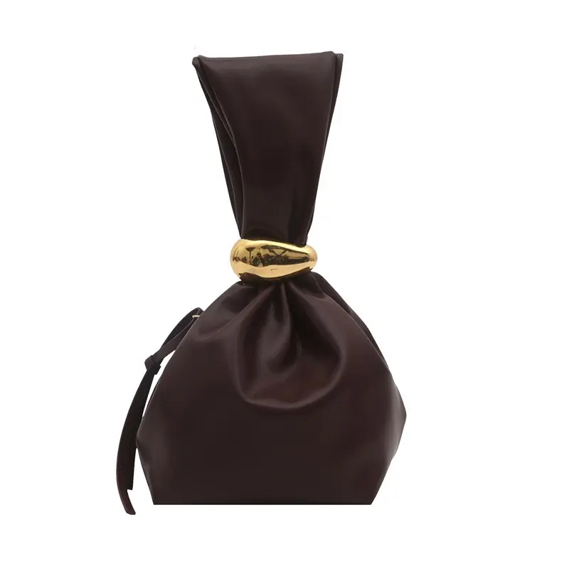 Vintage Ruched Women's Bag, New Minimalist Design, Fashionable, Unique & Personal, Large Capacity, Aesthetic Bucket Bag