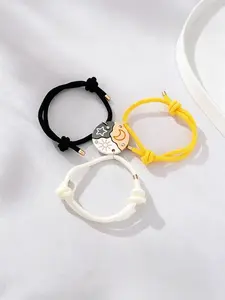 Sun, Moon, & Star Bracelet Set for 3 - Puzzle Design BFF Jewelry for Best Friends & Sisters Ideal Friendship Gift with Rhinestone Detail Perfect for Birthday, Anniversary, Valentine's Day Clasp Bracelet Se