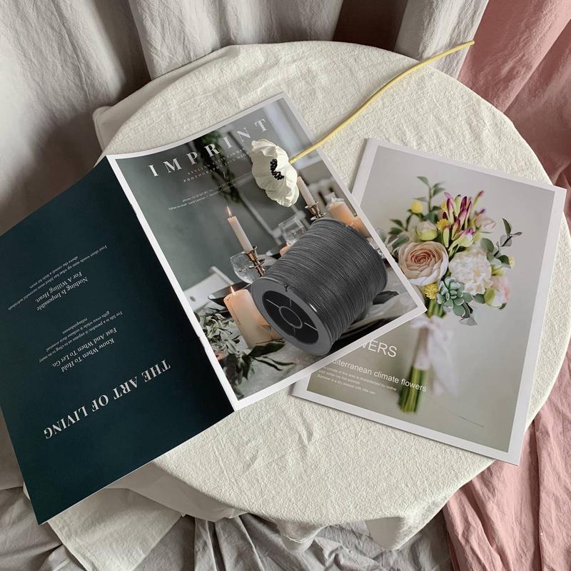 500M 50LB Colorful 4 Strands Multifilament PE Braid Fishing Line (Black)