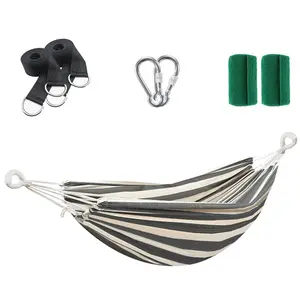 440lbs Capacity Hammock with Tree Hanging Straps Kit – Perfect for Camping, Garden, Patio, Indoor & Outdoor Leisure