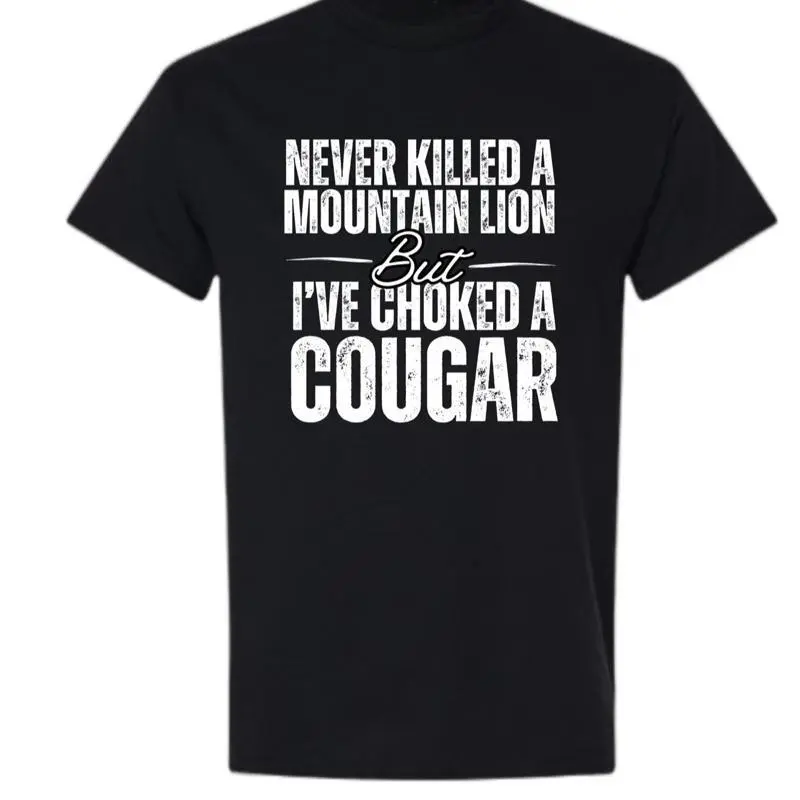 Cougar Shirt by Gildan Soft Style Tee - Bigthree Apparel - Black - white Graphic Design for Men and Women - Top