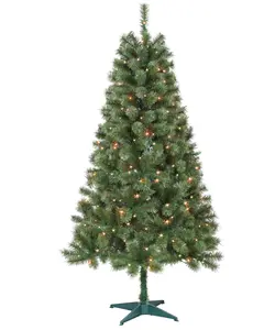 212 MAIN 6ft PVC-Mixed Plastic Aisling Sentiments Green Christmas Tree, Festive Decoration, Home Ornament, Holiday Ornaments for Festive & Party Supplies