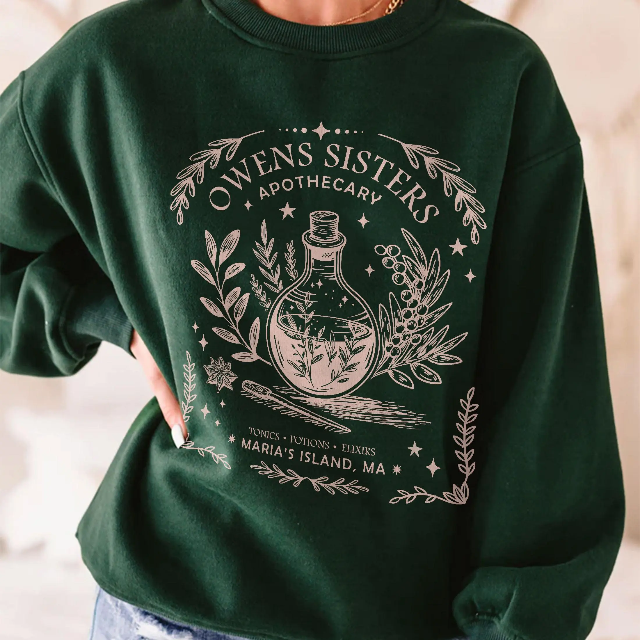 Apothecary Herbalist Sweatshirt, Practical Magic Sweatshirt, Owens Sisters Sweater, Retro Halloween Shirt, Apothecary T-Shirt, Basic Witch Salem T-Shirt, Witchy Shirt, Halloween Gift