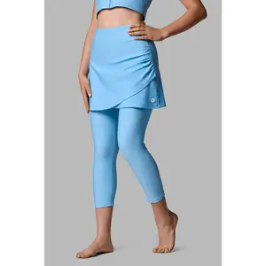 Women's Kahula Skirted Swim Capris | Arctic Blue