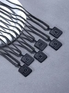 Stainless Steel Letter Pendant Necklace, 1 Count Fashion Jewelry for Party, Daily Clothing Decor, Trendy All-match & Exquisite Jewelry for Birthday Gift, Necklace Initial