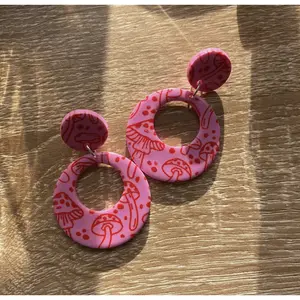 Mushroom Love 60s Earrings