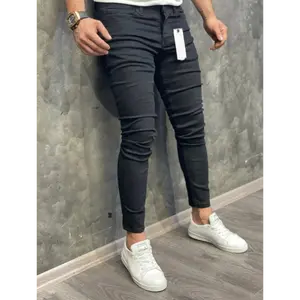 High-quality Men's Stretch Skinny Athletic Jeans with Pockets for Casual Work All Seasons Gift