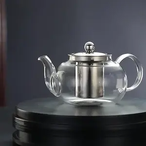 1000 ml Glass Teapot with Infuser Stovetop Safe, Heat-Resistant Borosilicate Tea Pot with Infusers for Loose Tea, Microwave & Dishwasher Safe, Glass Tea Kettle