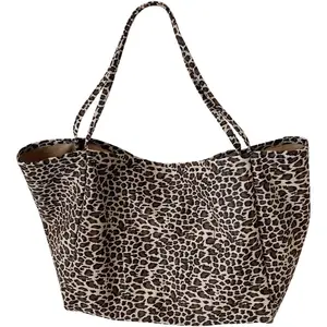 Women's Leopard Tote Bag Cheetah Oversize Shoulder Bag Weekender Bag