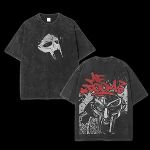 Mf Doom Shirt, mf doom merch, 90s hip hop, Rapper Lover Shirt Streetwear Crewneck, Retro Style Fan Apparel For Music Lover Menswear Top Black Casual Cotton Fabric