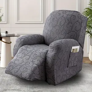 One Person Sofa Cover, Easy to Install & Clean, Furniture Protective Cover with Side Pocket, Pet Protection, Stretch Chair Slipcover