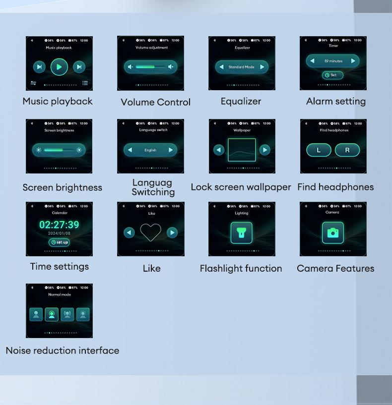 PAXA AIFriend Pro Intelligent Earphone with Full Color Touch Charging Case, Robust Bass Stereo Audio Headset, IPX5 Waterproof & Anti-lost Search Function Earbuds