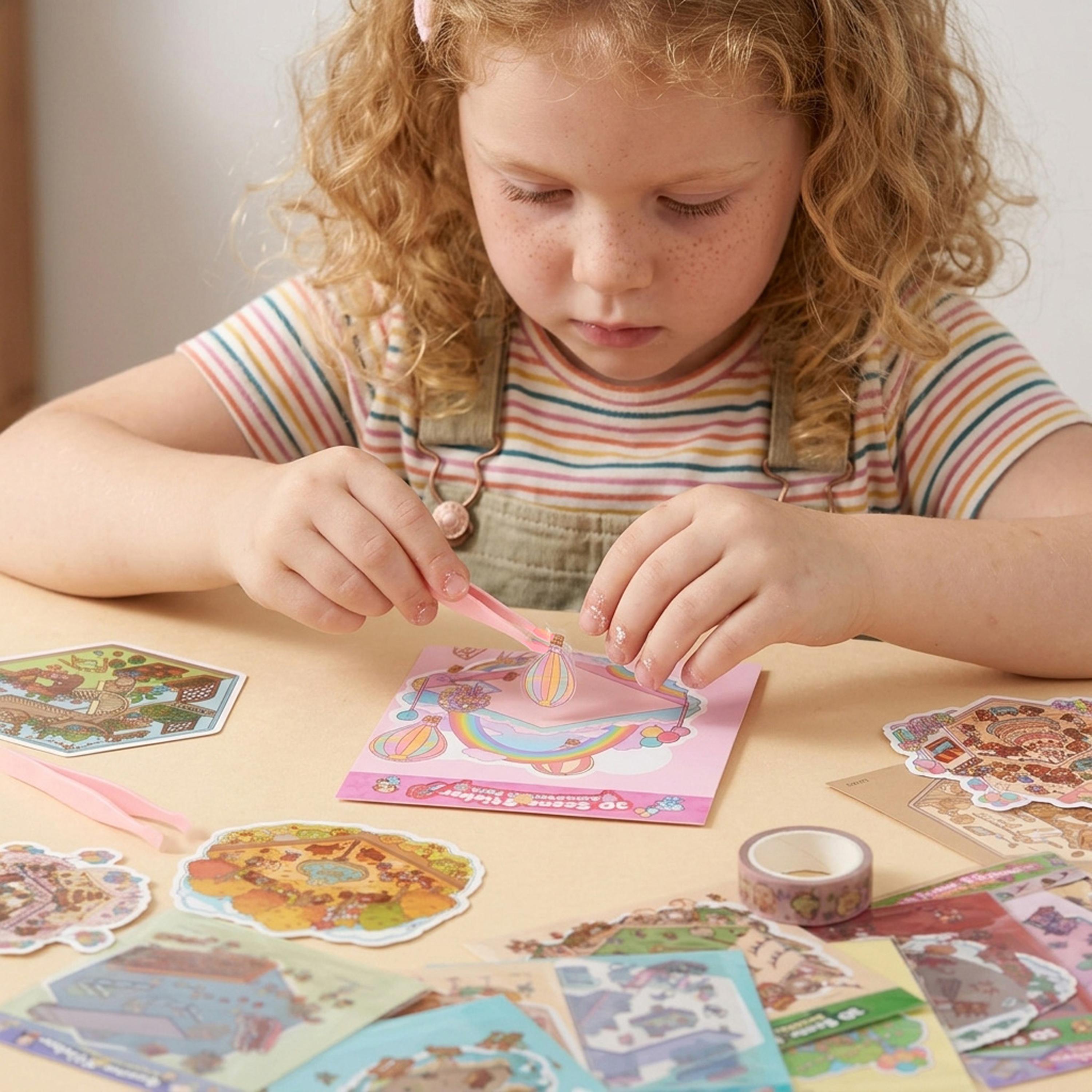 JOYIN 20Pcs 3D Sticker Scene, Stickers for kids, Anxiety & Stress Relief Toys for Kids and Adults, Great DIY Experience, Birthday Gifts & Party Favors, Carnival Prizes for Boys and Girls, Classroom Rewards