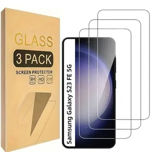 Samsung Galaxy S23 Fe 5g Screen Protector, 3-Pack Tempered Glass, Bubble-Free Design, Durable & Scratch-Resistant Protection