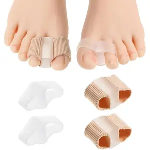 Correct Toe Separators for Toes, Bunion Corrector, Toe Separators with 2 Big Toe Alignment Loops, Bunion Relief, Hammer Toe Straightener.