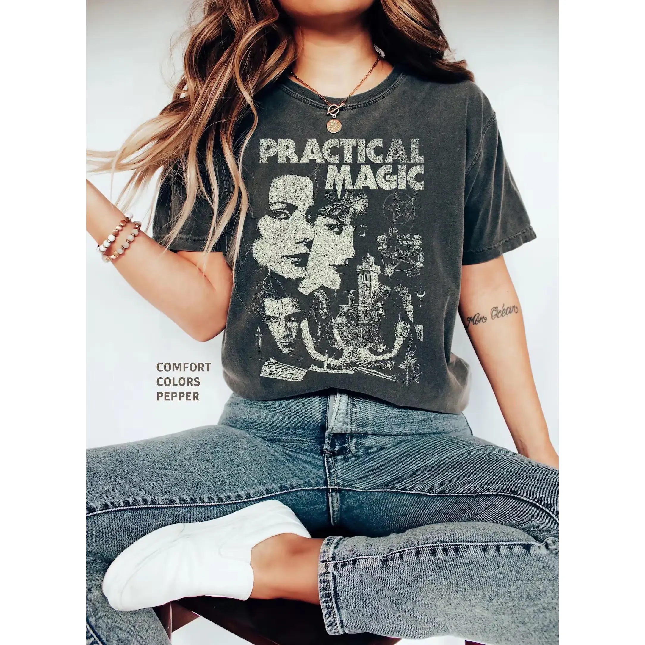 Comfort Colors Practical Magic Movie T-Shirt, Vintage 90s Graphic Tee, Fan Shirt, Unisex Casual Streetwear, Gift for Men and Women