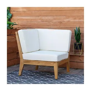 Linon Home Teak Soha Corner Chair