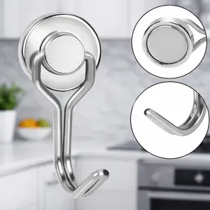 Heavy Duty Magnetic Hooks 30LBS – 8/16 Pack Swivel Hanging Hooks with Strong Neodymium Magnet for Kitchen, Cruise Cabin, Fridge & More