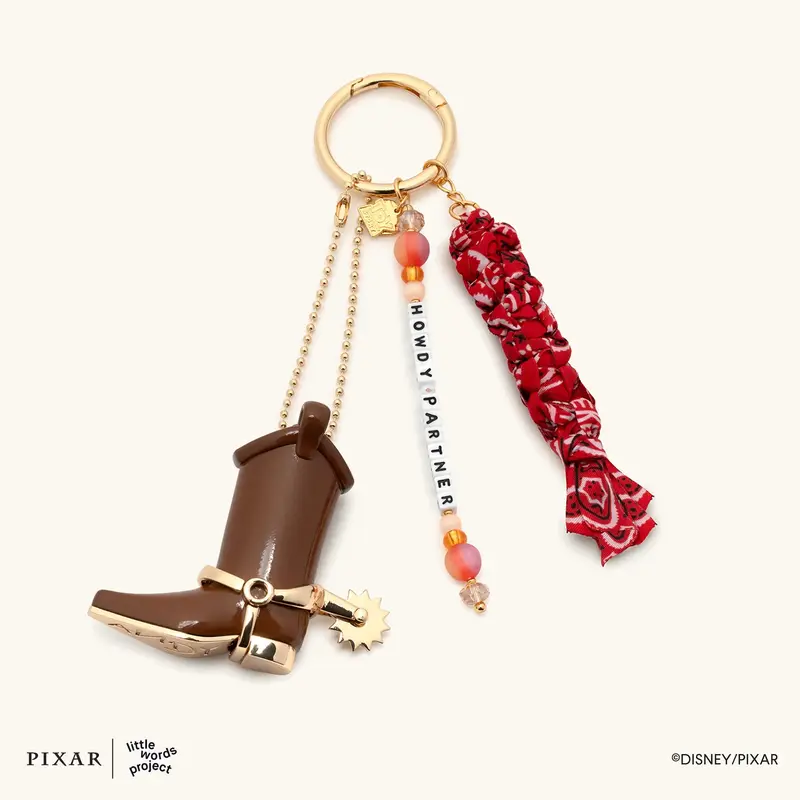 Little Words Project x Disney Pixar Toy Story Collectible Gold Bag Charms, Fashion Costume Jewelry for Bracelets & Bangles, Bag Charm, Collector’s Pick